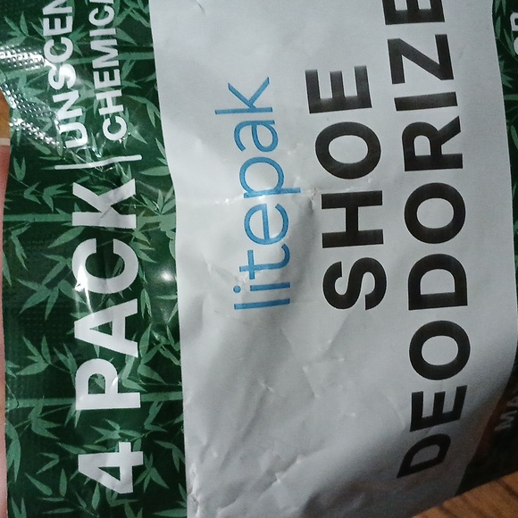 Litepak Shoe Deodorizers Bamboo Charcoal Sweat & Odor Absorption 4 Pack - Picture 3 of 3